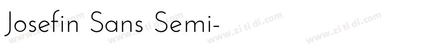 Josefin Sans Semi字体转换